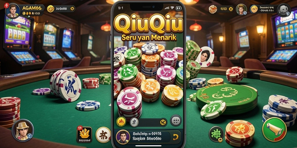 Tampilan seru dari gameplay AGAM66 yang penuh strategi QiuQiu.