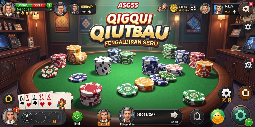 Tampilan gameplay seru dari ASG55 dengan kartu QiuQiu.