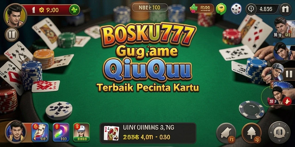 Gameplay seru QiuQiu di aplikasi BOSKU777.