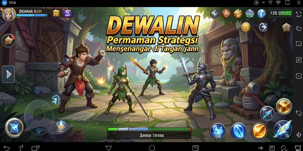 Tampilan gameplay DEWALIN dengan strategi yang mendebarkan.