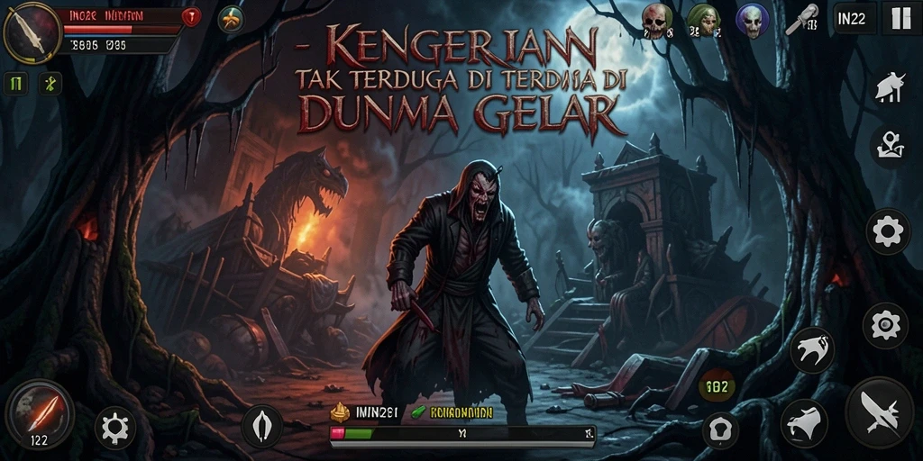 Tampilan menyeramkan dari gameplay IN22 yang mendebarkan.