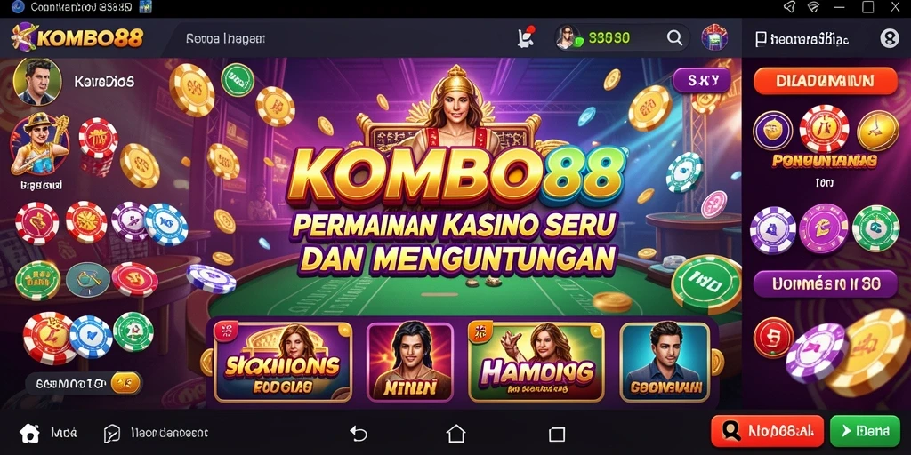 Screenshot permainan Kasino yang menarik dan mendebarkan di KOMBO88.