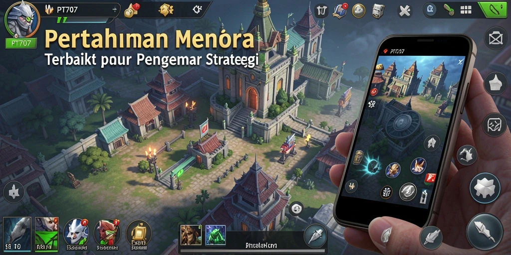 Tampilan gameplay PT707 yang menakjubkan dalam Tower Defense.
