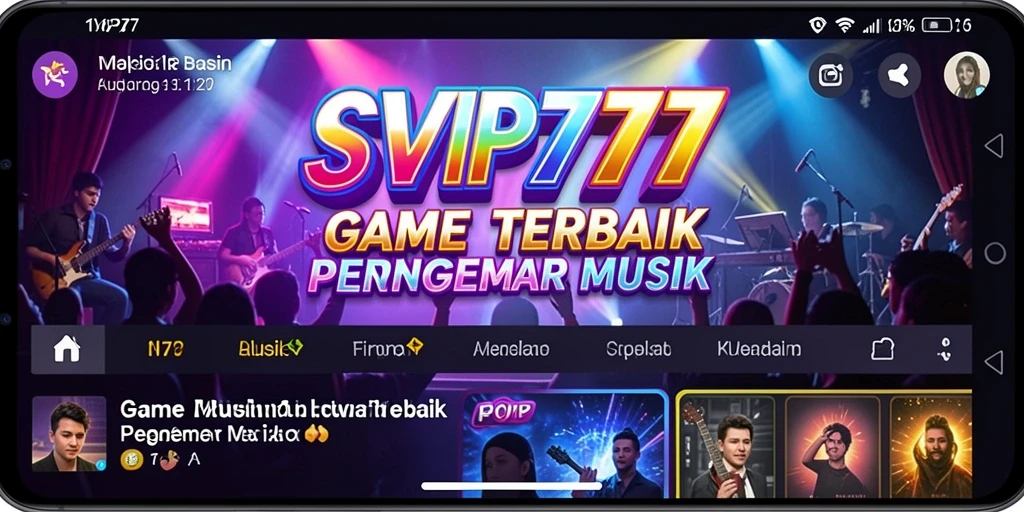 Screenshot gameplay SVIP777 menampilkan pemain yang menikmati permainan musik.